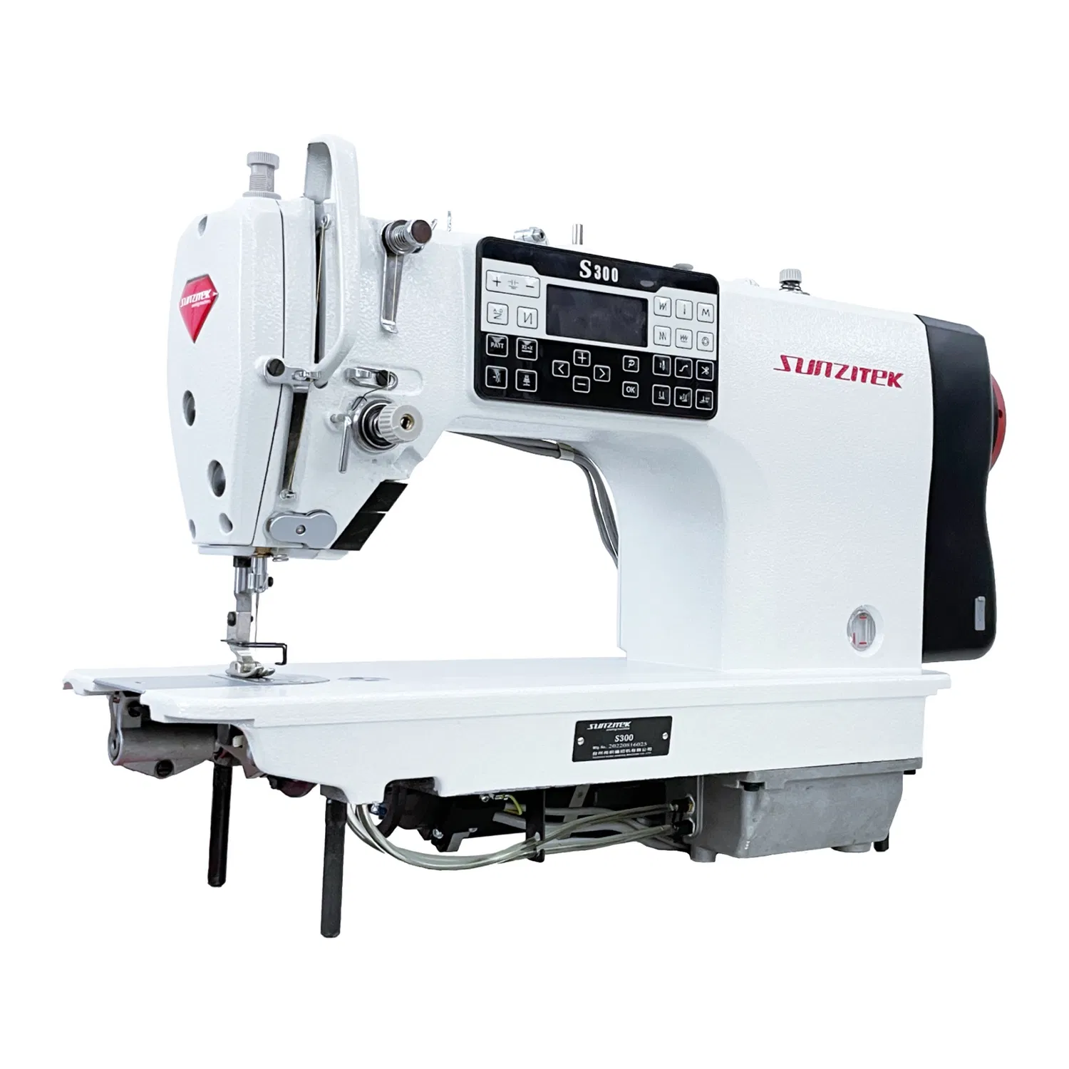 Macchina da cucire industriale a punto annodato elettronico con motore passo-passo automatico S300